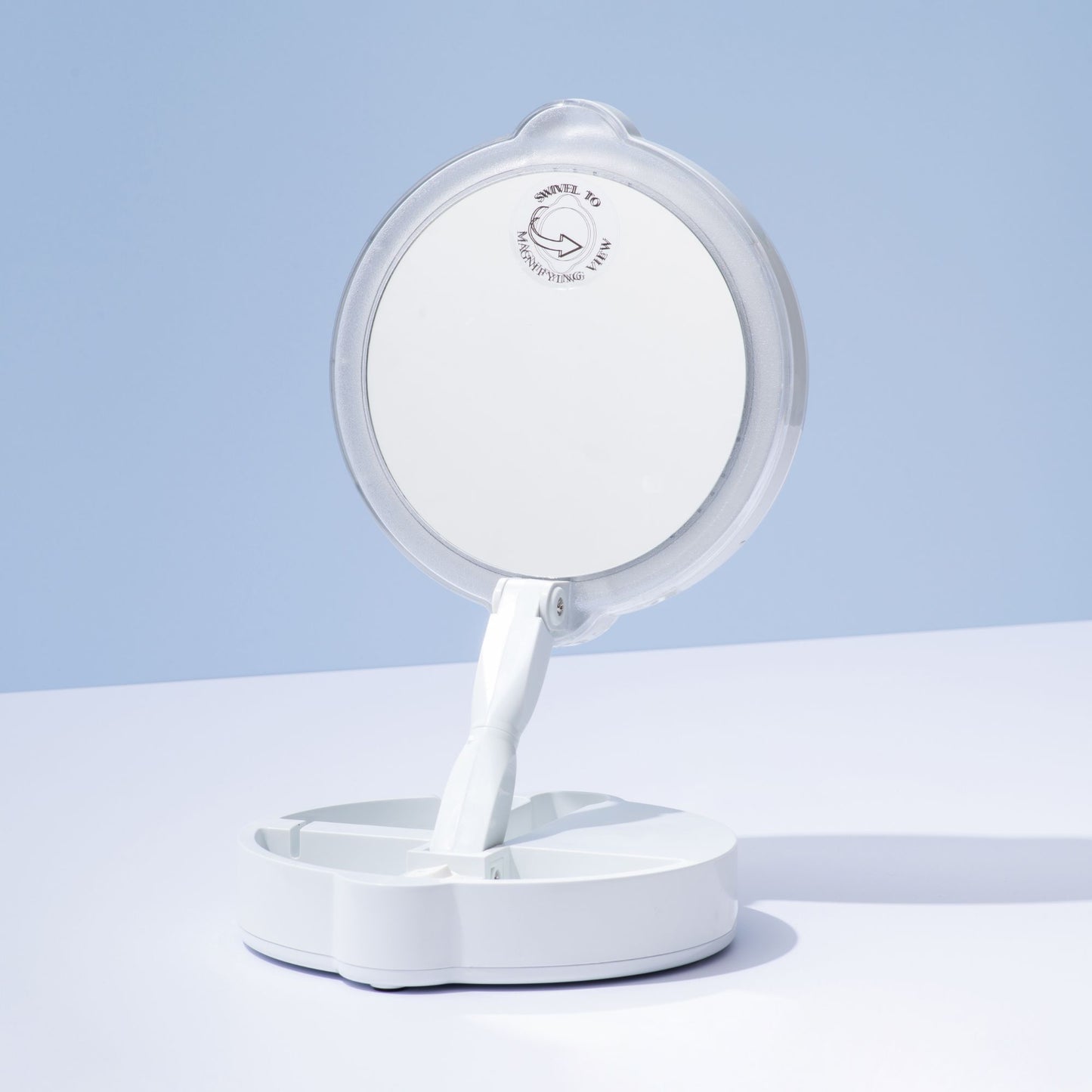 9X/1X WHITE 7” DUAL SIDED MIRROR 7501-9