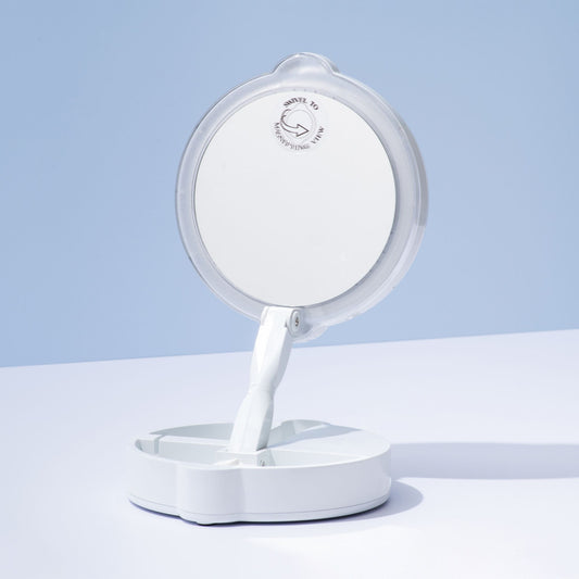 9X/1X WHITE 7” DUAL SIDED MIRROR 7501-9