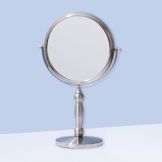 15X CHROME 7” DUAL SIDED MIRROR FL-15V